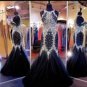 Sparkling Black Prom Dress